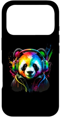 Rainbow DJ Panda Casque Audio Coque pour iPhone 17 Pro