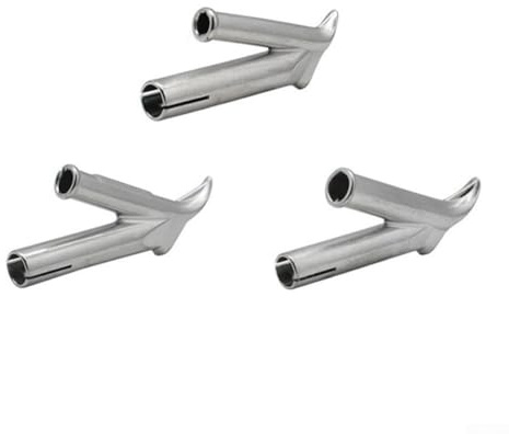 Lot de 3 embouts de buse de soudage en forme de Y pour kit d'air chaud en plastique, pointes de soudure en acier inoxydable, compatibles avec les outils chauffants PP PVC vinyle avec pompes à membrane
