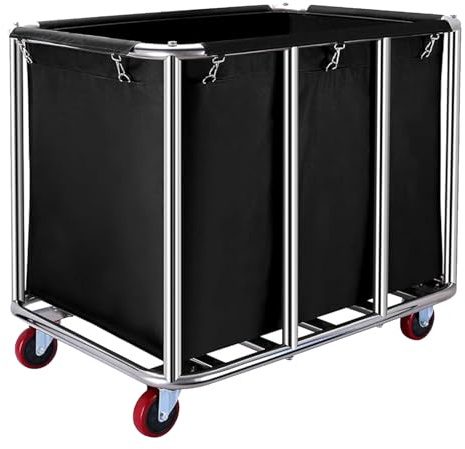 ZGYOZMNG Laundry TrolleyLarge Rolling Laundry Hamper with Wheels, Laundry Sorter Cart for Clothes Storage, Durable Laundry Basket with Universal Wheels, Heavy Duty Clothes Hamper for Laundr