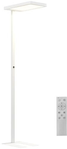 HOMCOM Stehlampe Dimmbar mit Fernbedienung Nachtlicht 1,96 m 3000-6500 K | Timing-Funktion, Stehleuchte, Leselampe, 40W 1560LM, Standleuchte Stehend, für Schlafzimmer Wohnzimmer