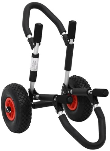Nqyjm SUP Trolley für Surfbrett Klappbar 45 kg Aluminium für Garten, Terrasse, Außende