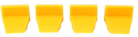 ANKROYU 4 protectores de mandíbula de sujeción para cambiador de neumáticos de alta resistencia, cubierta protectora de plástico amarillo para llantas profesionales, impacto durade