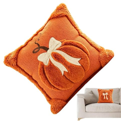 Genérico s para Cojín Calabaza Cojín Decorativa Estilo Granja con Calabaza