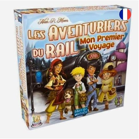Les AVENTURIERS du Rail : Mon Premier Voyage - Jeu de Société pour Enfants dès 6 Ans - 2 à 4 Joueurs - 15 à 30 Min - Version Française - Jeu de Stratégie Indépendant par Days of Wonder