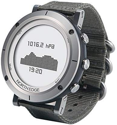 Supporto barometro e amp; Cardiofrequenzimetro, Gamma 1 North Edge Uomo Moda Professionale Cinturini per Orologi Esterni Sport Impermeabile Orologio Digitale Intelligente