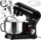Ruhhy Küchenmaschine Edelstahlschüssel 4,5 l, 1700 W - 8 Geschwindigkeitsstufen + Pulsfunktion Küchengeräte für Kuchen und Brot mit Backzubehör für Hobby- & Profiköche 16746