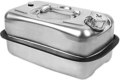 ZQKJLH 3L/5L Edelstahl Benzinkanister Kanister Metall Kraftstoffe mit Ausgießer Wasserkanister Zulassung Treibstoffkanister Diesel reservekanister kraftstoffkanister aus Ersatzkanister (Size : 5L)