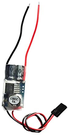EHJRE 5V RC Servo BEC, Empfänger-Servo-Netzteil, Spannungsregler, Stabiler Konverter für RC-Hubschrauber, 5V 5A