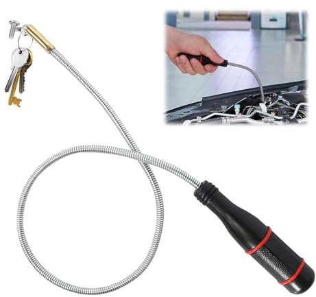 INBOLM 60CM Flexible Magnetic Pickup Tool, Strong Magnetic Pick Up Tools, Telescopic Magnet, Portable Magnetic Pick up Tool, Mechanic Tools for Men