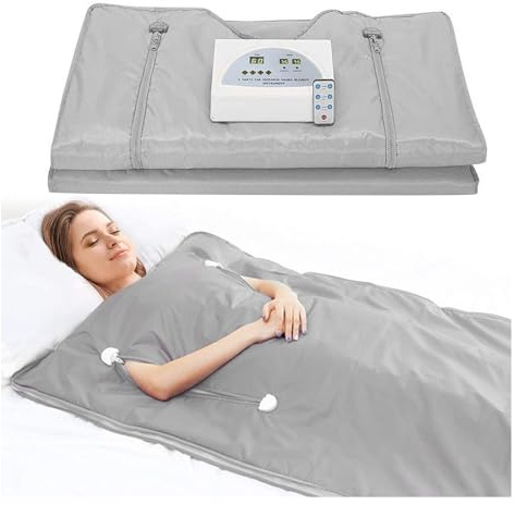 Manta para sauna Manta ponderada mejorada, mantas digitales for mujeres, moldeador corporal for pérdida de peso, manta calefactable for Sauna for bajar de peso y desintoxicación Para el detox casero c