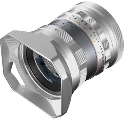 THYPOCH Lentille de Photographie Full Frame Simera 35 mm f1.4 pour Fujifilm X Mount - Argenté