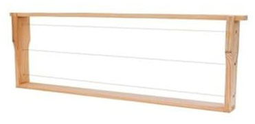 60x Deutsch Normalmaß Rähmchen DNM Rähmchen 2/3 FLACH mit Hoffmann-Seiten 394 x 159 mm Honigraum