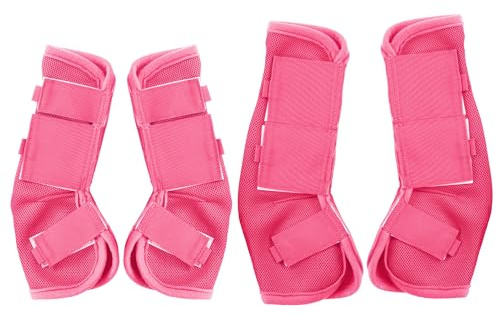 Gallopoff Stinchiere Cavallo Equitazione, Ghette Antimosche Traspiranti per Cavalli a Maglia fine, con Funzioni Protettive e di Sostegno, Protezione dai UV