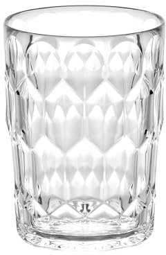 Guzzini - Vanity, bicchiere alto, in Bio-based SAN e Bio-based SMMA - ARIA (Trasparente)