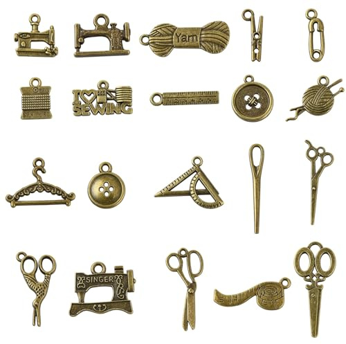 Stiesy Antik Bronze Charms Vintage Charm Anhänger Bulk für Armband Schmuckherstellung Handwerk Halskette Zubehör DIY Party Favors