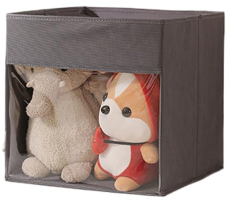 Contenitore pieghevole per giocattoli a forma di cubo di stoffa, contenitore per giocattoli pieghevole, multifunzione, non tessuto, per soggiorno, armadio, libreria