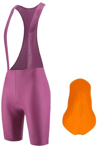SITBXO Ciclismo Salopette Corta Pantaloncini con Bretelle da Ciclismo da Donna Collant Tuta da Mountain Bike Bretelle Femminili Bavaglini da Strada Abbigliamento Estivo(Size-XS)