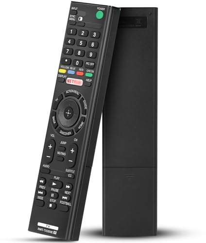 Universal Replacement Remote for Sony tv remote control, Compatible with All Sony Televisions (LCD, LED,), Televisions Remote Control RMT-TX100U- No Setup Required