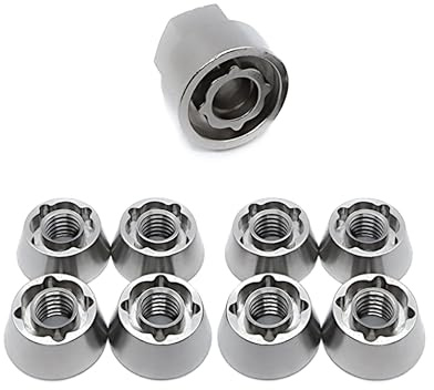 OG Secure | 8 X M8 (8mm) EYE Anti-Theft Security Nut Set - 304 Stainless Steel | Tamper Proof Reusable Shear Nuts | For Roof Tent, Winch, Light Bar, E-Bike | For 8mm Thead/Bolts