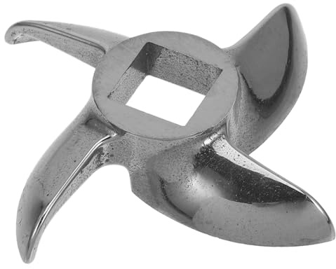 OSALADI Cuchilla Cruzada de Acero Inoxidable para Picadora de Carne Tamaño 12 Orificio Cuadrado 047 Pulgadas y Diámetro 248 Pulgadas Repuesto para Molinillos Eléctricos y Embutidor de