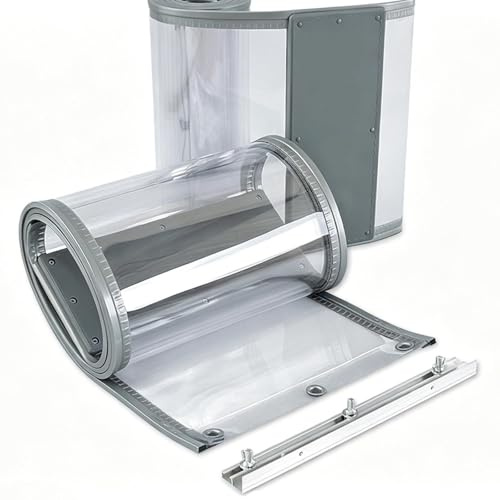 MTHGH Streifenvorhang Plastik Transparent Türvorhang Lamellenvorhang 1 STK PVC Streifenvorhänge Thermovorhang Hitzeschutz Tür Vorhang Lamellenvorhänge(0.25cm,W50cmxH250cm)