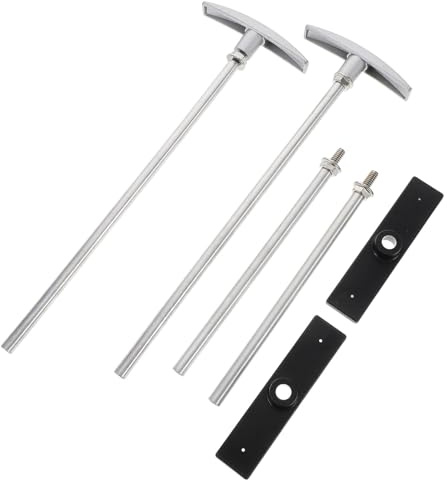 SHINEOFI Kit Estensione Maniglia Valvola Scarico RV 6 e 9 Pollici | Alluminio e Plastico, per Camper e Rv, Installazione Facile, Accessorio per Valvola di Scarico