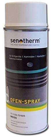 Senotherm 400 ml weiß Weilburger Spraydose Ofenlack Lack Spay Ofen Kamin Grill Farbe