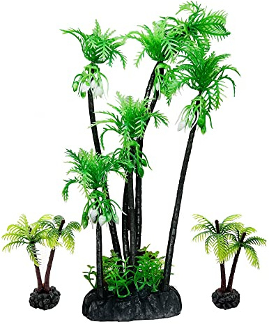 Woohome Mini Palmiers Modèle Palmier Miniatur Arbre du Modèle de Paysage avec pour Train Miniature Architecture Ferroviaire Diorama DIY Paysage (Style A)