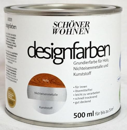 Designfarbe Grundierung für Holz, Kunststoff und NE-Metalle 500 ml