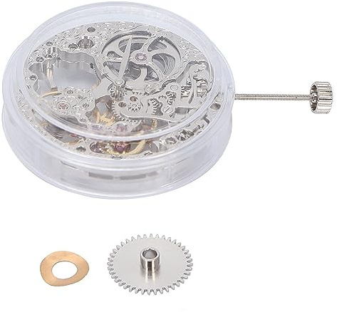 Voragrl 6498 Mechanisches Uhrwerk 21600 Bph für ETA 6498 Uhr Handaufzug Hohlskelettwerk Ersatzteile