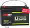 LANGZEIT LiFePO4 100Ah 12V Mini Lithium Batterie mit BMS Solarbatterie Wohnmobil Solar Boot Akku