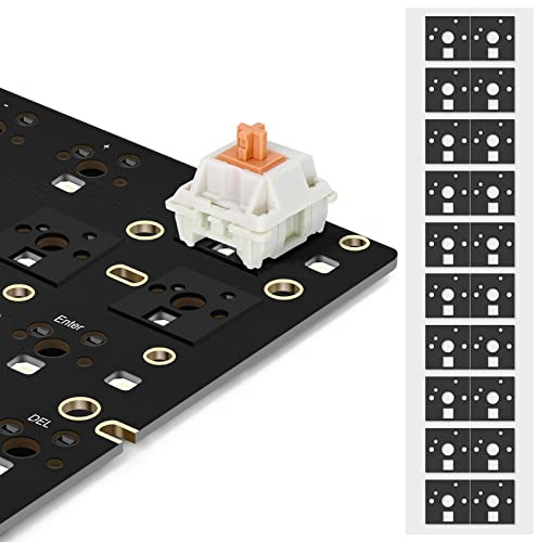 RUNJRX Tastatur-Schalterpad,1 mm Dicker Poronschaum für 61/64/87/100/104/108 Hot-Swap-Tastatur,120 Stück