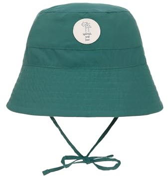 LÄSSIG Splash & Fun Baby und Kleinkind Sonnenhut Fischerhut mit UV-Schutz Grün 46/49 7-18 Monate