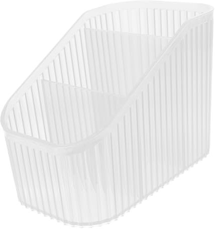 Healeved Portapennelli Per Trucco Plastica Trasparente Con Scomparti Organizer Per Cosmetici e Penne Per Vanity e Scrivania Design Pratico e Funzionale