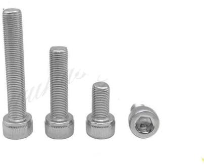 MRESXT M6 M8 M10 M12 Steigung 0,75 1 1,25 1,5 mm 304 Edelstahl Feingewinde Innensechskant Rundkopfschraube Schraube - 10 Stück M6 x 0,75 x 35 mm