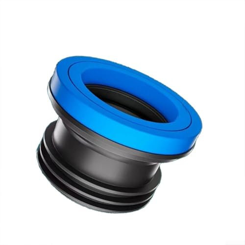 Verlängerter Silikon-Flansch, geruchsresistenter Dichtungsring, Unterlegscheibe, WC-Dichtung, Reparatur-Set, WC-Flanschschrauben (blau)