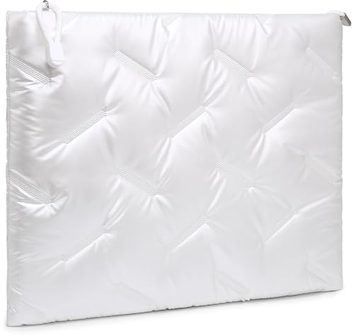 GAOCHY 13.3-14 Inch Puffy Laptop Sleeve for Macbook Pro 14 M4/M3/M2/M1 Pro/Max 2025-2021, 14 inch ASUS Chromebook/Zenbook, HP Pavilion x360 14, 14 inch Dell Latitude, Dell XPS 14, Pearl White