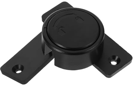 GETAJGHSD Loquet de Porte Rotatif en Alliage de Zinc Sécurité sans Perçage pour Portes Coulissantes et Pivotantes Intérieur Salle de Bain la Cuisine Accessoires Montage Rapide