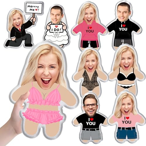 Personnalisé Drôle 3D Double Face en Peluche Rempli Oreiller, Personnalisé Drôle Oreiller Avec Animal de Compagnie /Image /Personnes pour Les Couples Anniversaire, Noël, Cadeau de la Saint-Valentin