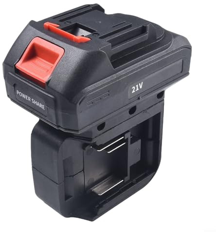 Zilimontt Battery Adapter Converter 1 to 2 Dual Slot Battery Connector Black 135x100mm for for to for for Makita Power Tools with External Charger Compatibility for for Hoists Keys(for for to Mta)