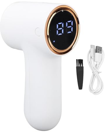 Electric Fabric Shaver 5 Speeds | 6 Blades USB Rechargeable Lint Remover for Clothes/Sweaters/Home Textiles | Strong Suction Portable Fuzz Shaver with Protective Guard