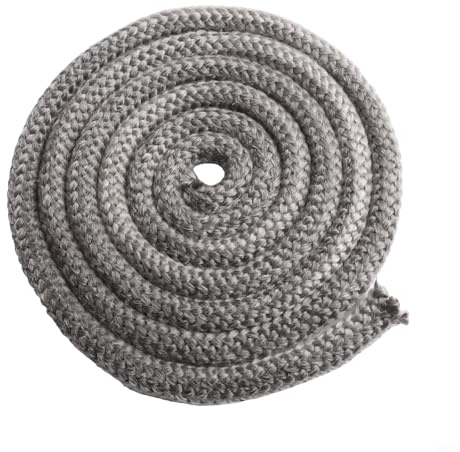 YobiLife Dichtung für Ofentüren, Fiberglas-Seil für Kamine, Pelletöfen, Kessel und Industrieöfen, erhältlich in verschiedenen Durchmessern, einschließlich 8 bis 16 mm (2,5 m x 14 mm)
