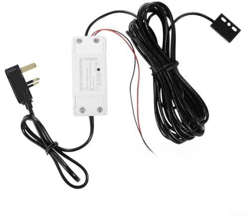 WiFi Smart Garage Door Opener Controller with Remote Control and Voice Activation for Alexa & Google Assistant, White(u k)