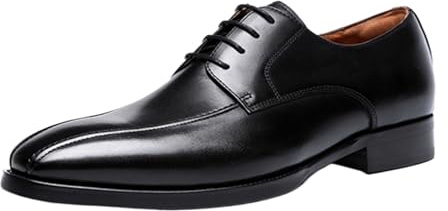 Skor med spetsad tå for män for affärs bröllops och kontorstillfällen(Black,40 EU)