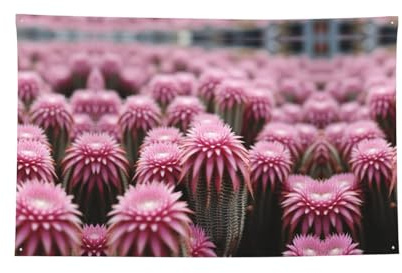 Bandera de flamenco rosa con plantas suculentas, decoración del hogar, fiesta de cumpleaños, patio, decoración al aire libre, varios tamaños