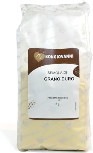 BONGIOVANNI FARINE E BONTA' NATURALI Semola di Grano Duro 1Kg BIO