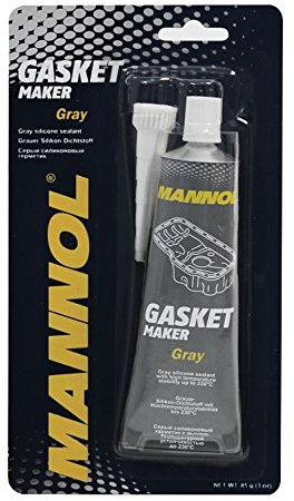 MANNOL 1 x 85 g 9913 Graue Silikon-Dichtmasse für hohe Temperaturstabilität