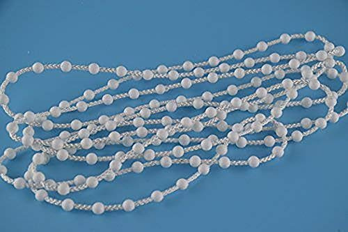 EveryHome EveryHome Roller Blind and Roman Shade Blind Wide Beaded Chain Cord White Plastic Roller Blind Wide Chain Repair (20M)