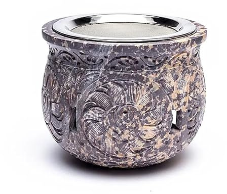 1 Stück Rauchergefäß & Duftlampe Speckstein - 1500 g; 14 cm