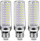 SAUGLAE Bombillas LED de 22W, Bombillas Incandescentes Equivalente de 180W, Blanco Frío de 6000K, 2500 lm, Bombillas de Tornillo Edison E27, 3 Piezas